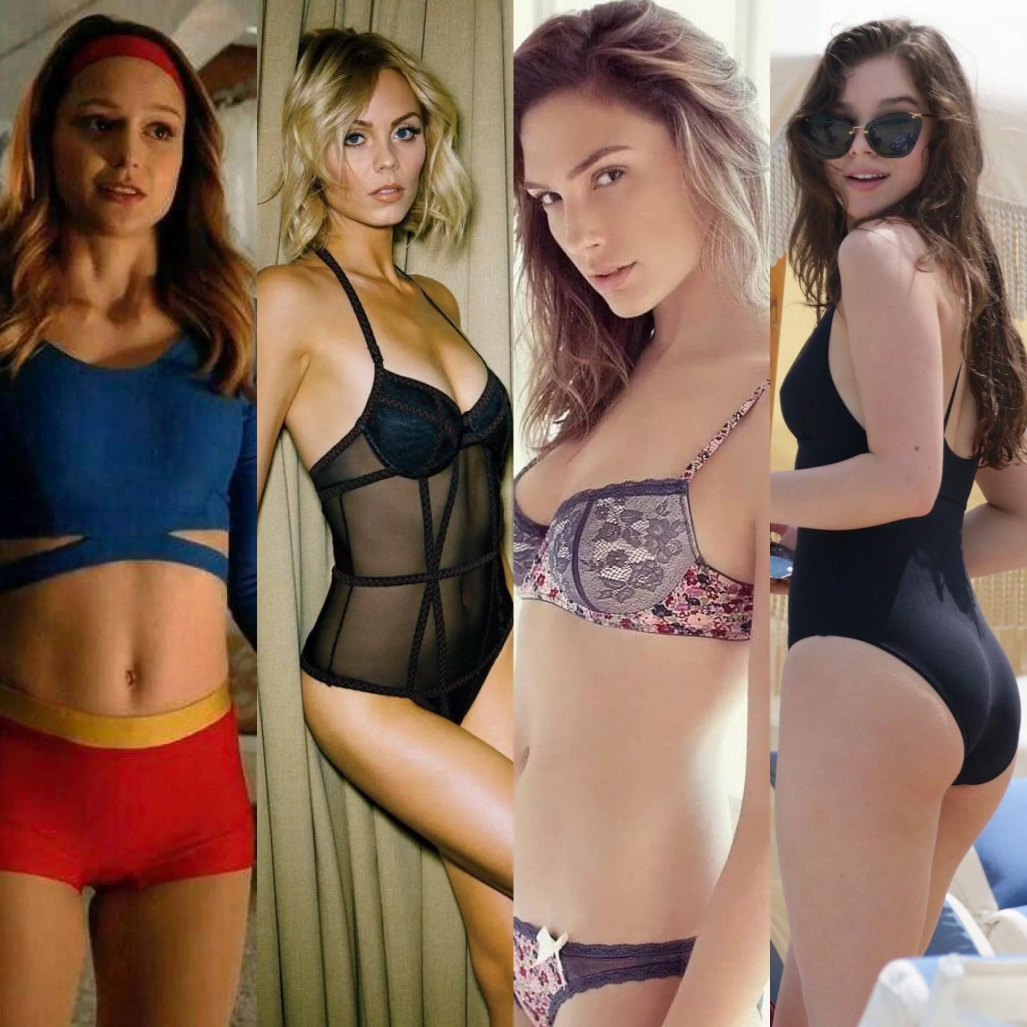 Anyone wanna fap to these gorgeous queens? (Melissa benoist, Laura vandervoort, gal gadot, hailee steinfeld) Anyone wanna fap to these gorgeous queens? (Melissa benoist, Laura vandervoort, gal gadot, hailee steinfeld)
