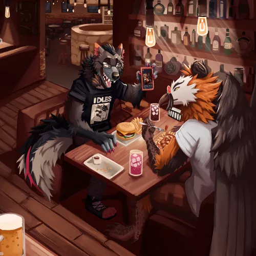 Art done for Drache33 on bird app. Definitely want to make more environmentally interesting pieces this this in the future :D