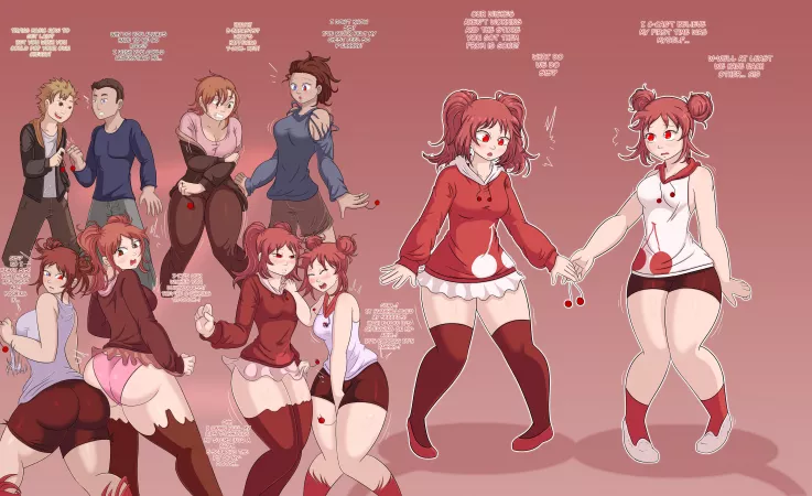 As red as cherries twins tg by Lime tg