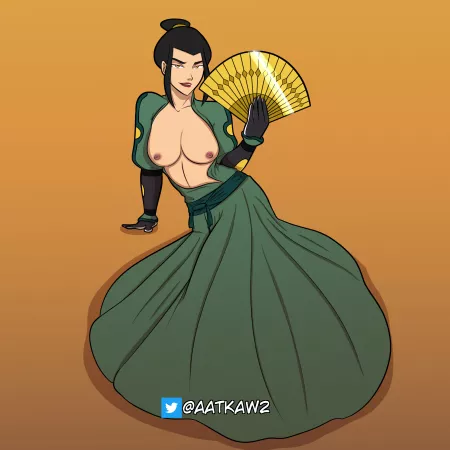 Azula tries to seduce the Earth King while undercover (aatkaw2)