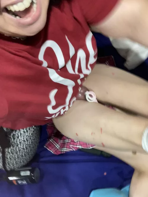 Balls deep in that sissy pussy. And for those who will ask….my shirt says “she who must be obeyed”