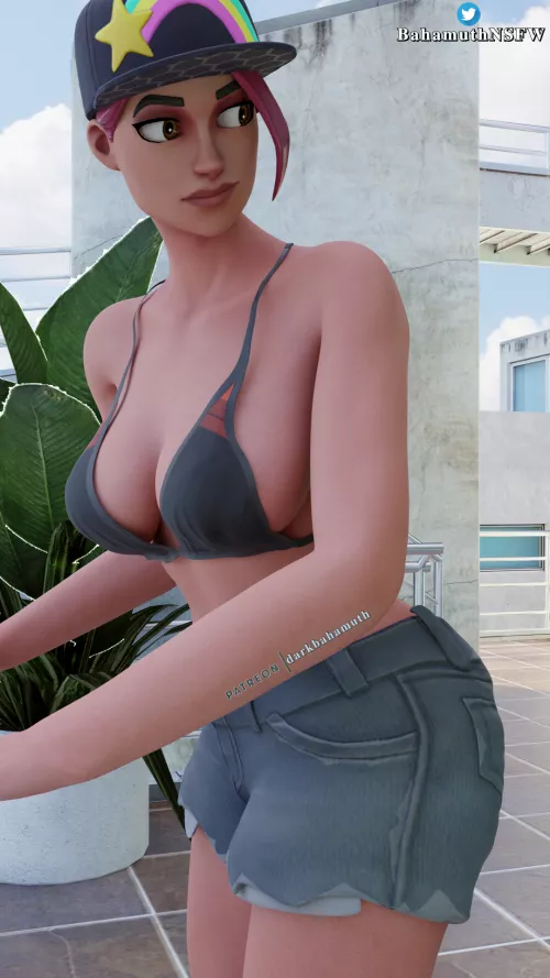 Beach Bomber gorgeous body (BahamuthNSFW) [Fortnite]