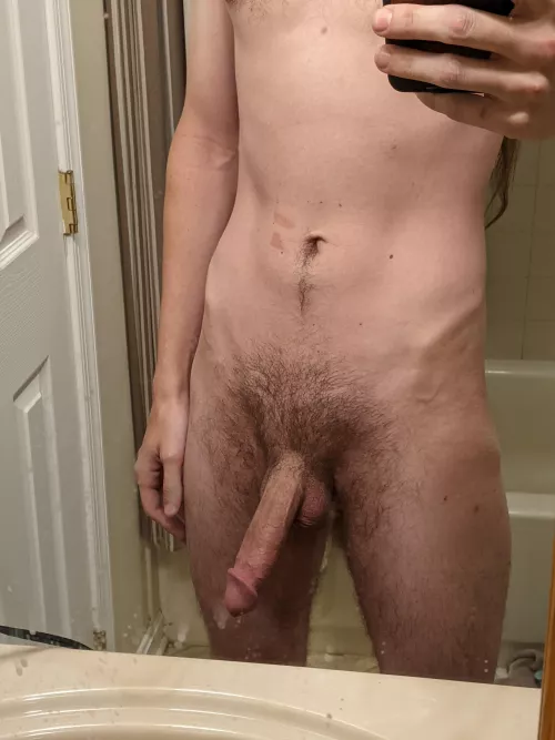 Before a shower