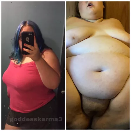 before & after ❤️ do you like my weight gain?