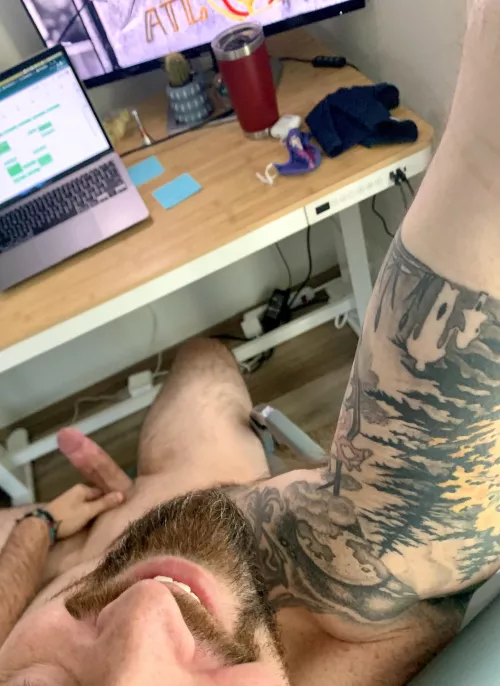 Benefits of working for home. Happy Monday!