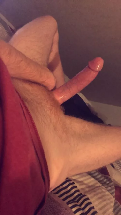 Big and pink and throbbing like crazy :)