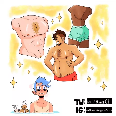 Big tiddy ass hairy men? Why not? (By: HanaMimiManarimi)