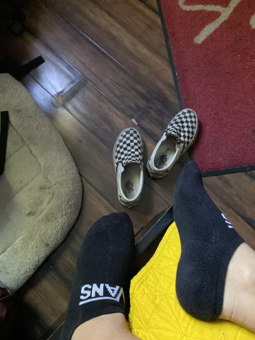 💕💌💘Black van no shows . 7s. Worn with slip ons for 2 days . 💘💕💌