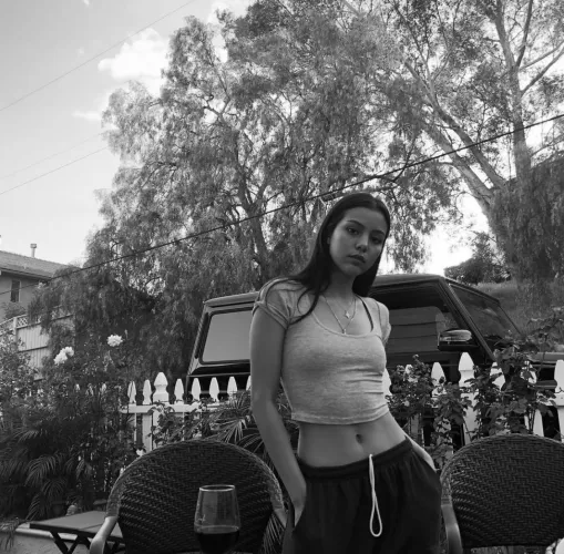 Black & white garden shot