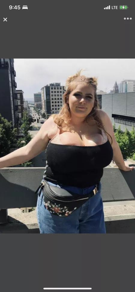 Blonde about to Burst