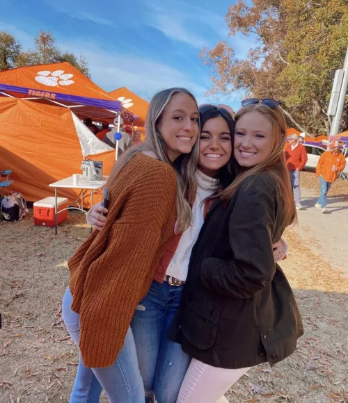 blonde, brunette, and redhead