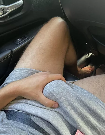 Bored in the back seat