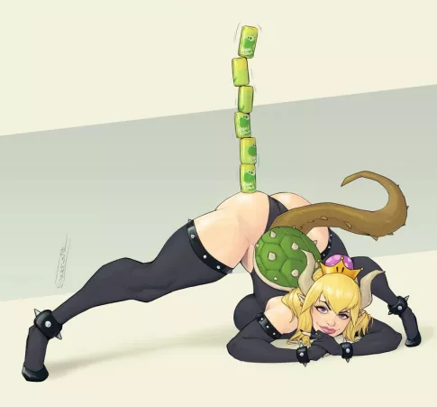 Bowsette taking the Jack-O challenge a step further.