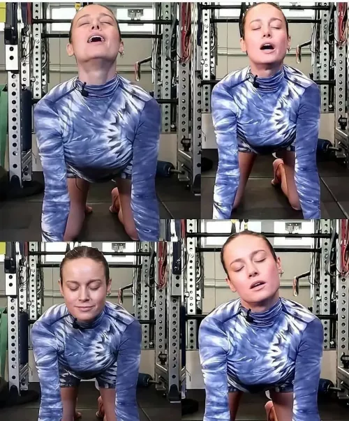 Brie Larson enjoying me and a bud together