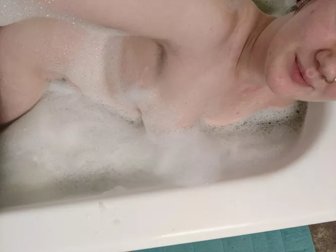 Bubble, bubble, toil and this girl is trouble 😈