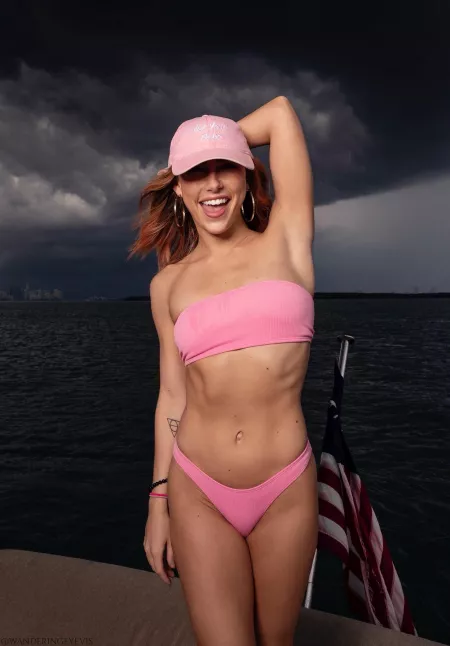 Carter Cruise in a bikini.