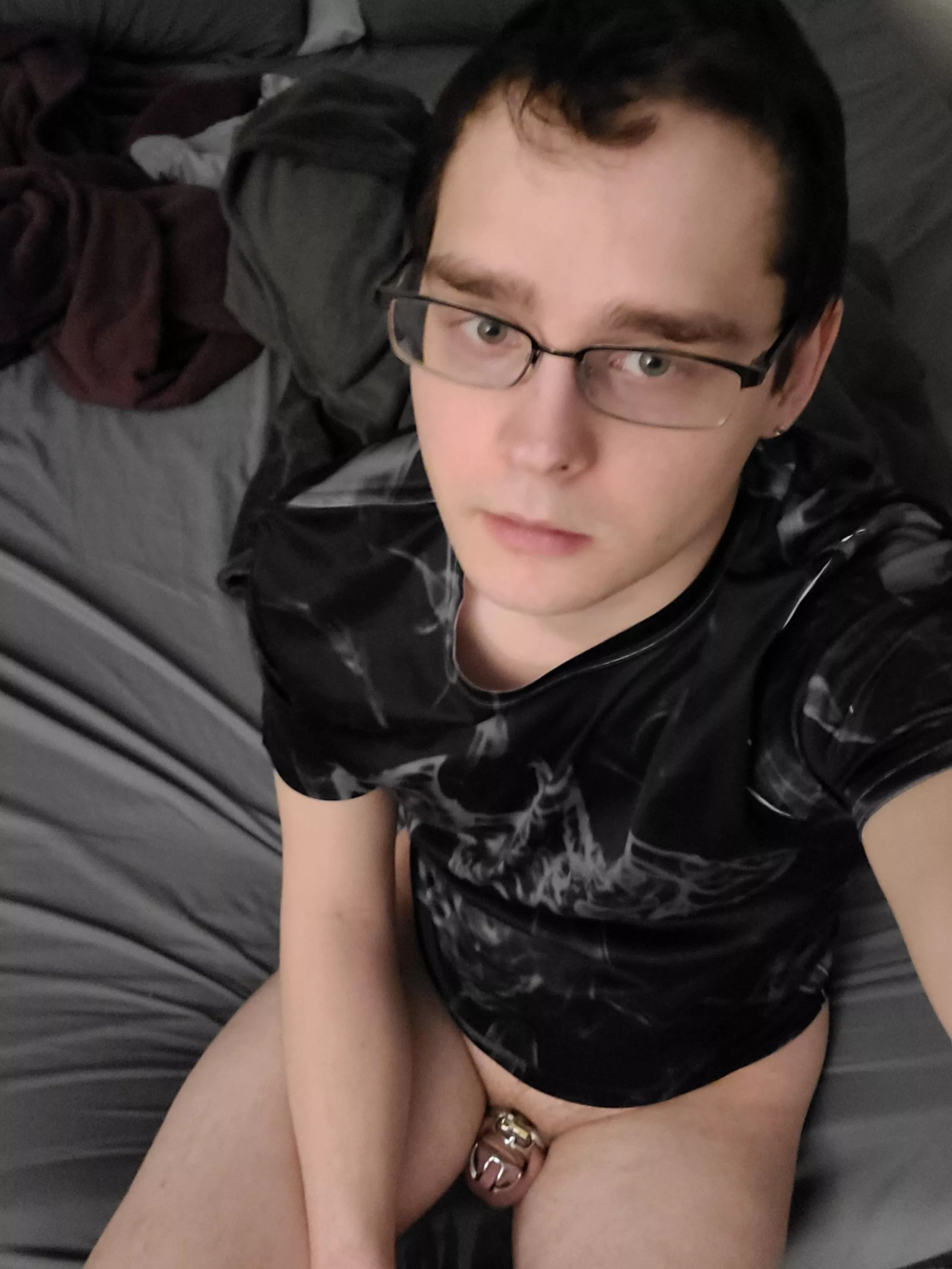 Chastity check day 23 and still soo horny. I want to cum soo bad but he said it's going to be at least a month from begging. 🥺😭 Chastity check day 23 and still soo horny. I want to cum soo bad but he said it's going to be at least a month from begging. 🥺😭