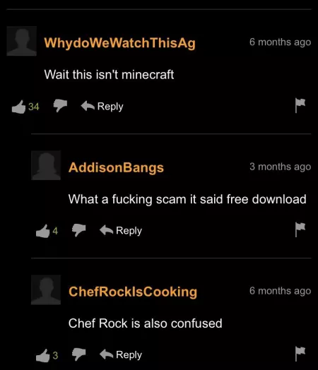 Chef rock is also confused