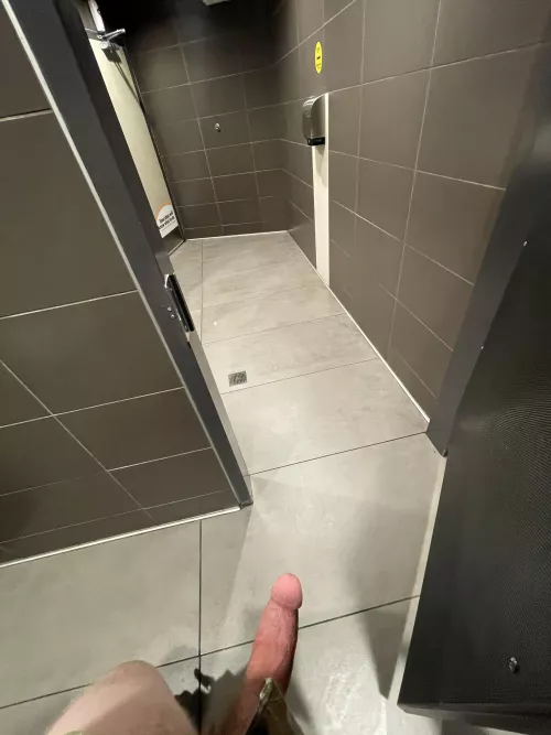 Cleaning lady walked in right after I took this