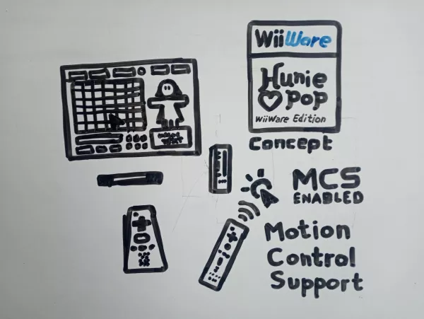 Concept for a WiiWare Edition of HuniePop 1, with Motion Controls that simulates or mimics a mouse