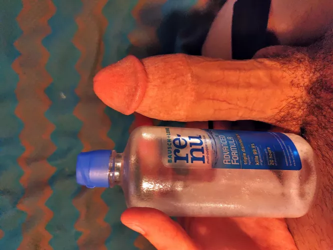 Contact solution is longer AND girthier than me😳