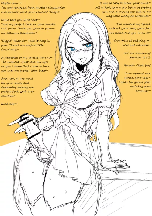 Da Vinci and her Cumdump Master (Fate) (First caption)