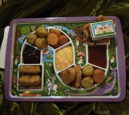 Daddy made for me all of my favorite vegan snackies and the prize at the end was curly fries and a spanking🥺