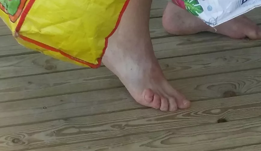 Dads feet. Love them