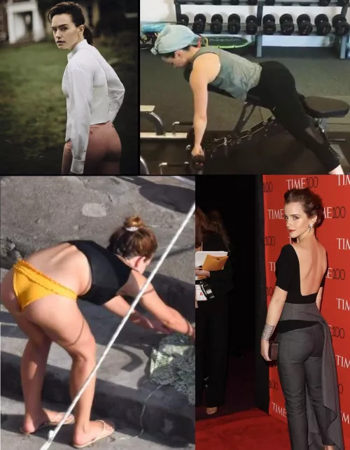Daisy Ridley vs Emma Watson: who’s ass would you fuck?