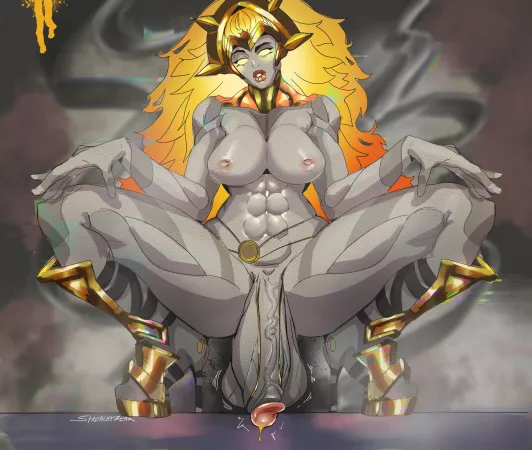 Dawnbreaker shows off her size [streachybear]