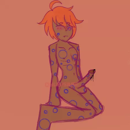 decided to draw rule 34 of an oc i made! let me know what you think 🦑