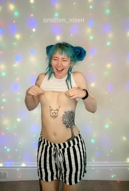 Definitely no bra here