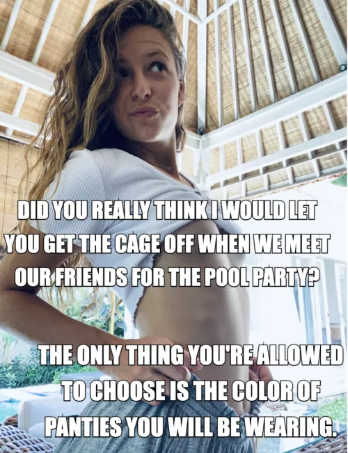 Did you really think I would allow you to take the cage off? 👅