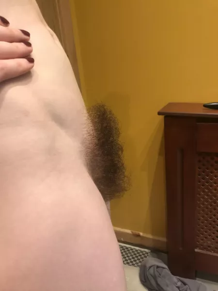 Do you like how much my bush pokes out?