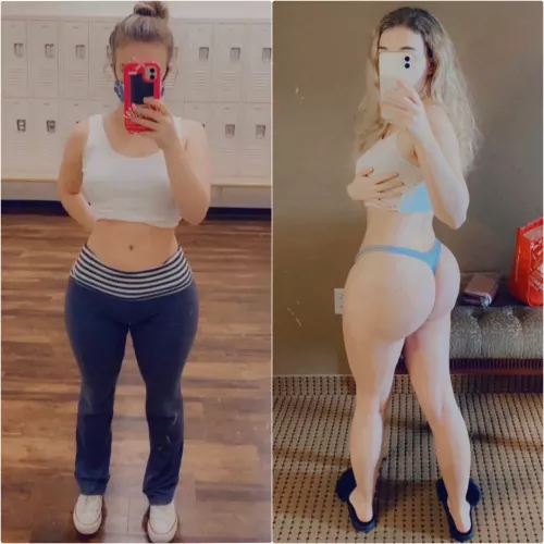 Do you like what’s hiding under my yoga pants?