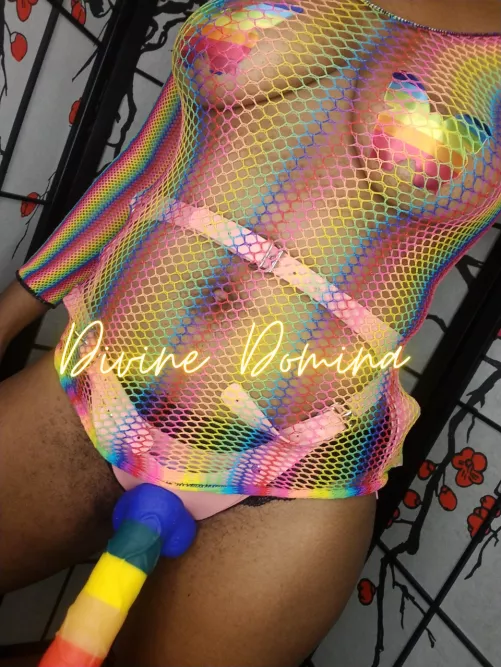 [Domme]Open wide and taste the rainbow, sissy. It's time to train that mouth. I'm gonna doll you up like a sexy slut and watch you wrap your pretty lips around My dick🔥 your tongue should be stroking blue