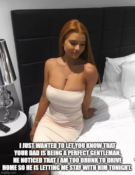 Don't worry so much. He said that I can use his bed tonight.