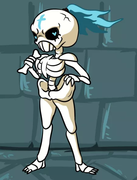 Drawing all monsters as waifus I guess: Holy Bony [OC] She wants your bone