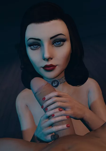 Elizabeth admiring a Cock(Venomous Sausage)