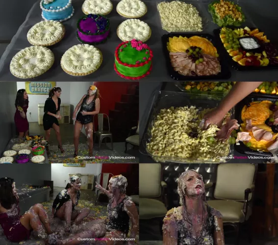 Ella's neighbors start a food fight and waste her entire buffet