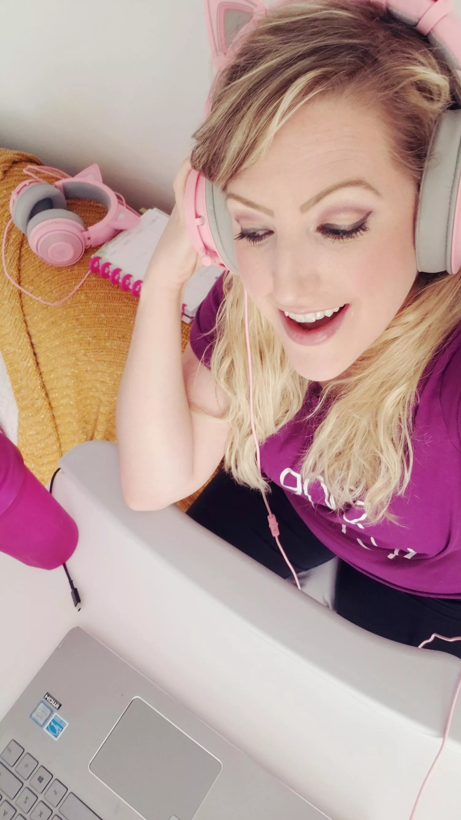 Everyday I put on one of my cat headsets to work from my bike desk...if anyone at my professional job knew how I looked for work every day I worked from home 🤣🙈 Everyday I put on one of my cat headsets to work from my bike desk...if anyone at my professional job knew how I looked for work every day I worked from home 🤣🙈
