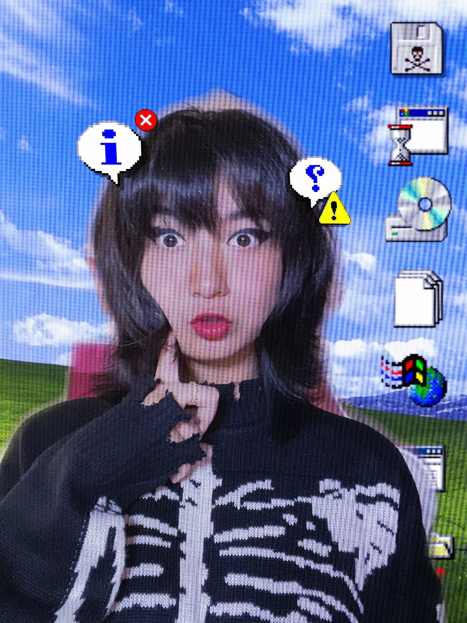 (f25 self) Neighbor I got stuck in your PC-! 🥺I dunno LOL