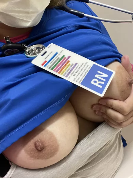 Feeling super horny at work… somebody help a nurse out!