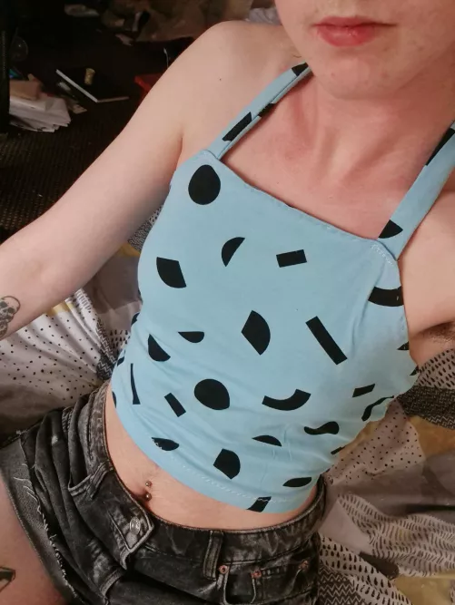 Finally wore this top I made a while ago. How do I look?