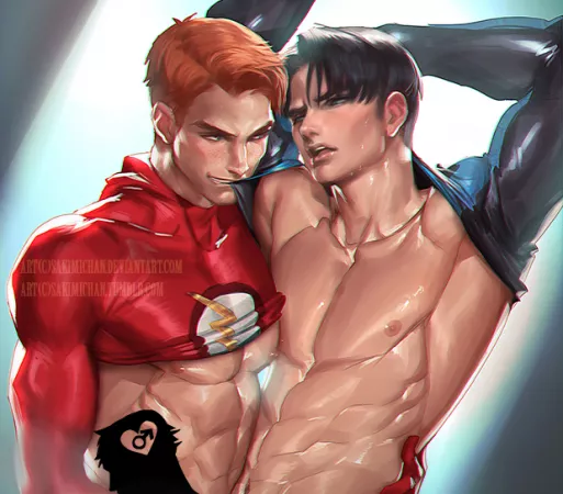 flash X nightwing .yaoi tag. by Sakimi Chan