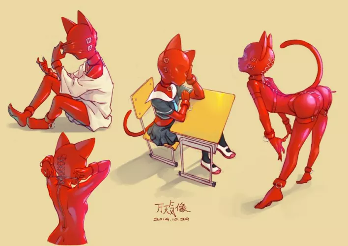 For days she tried to take her suit off, but to no luck. Finally thought this is not so bad