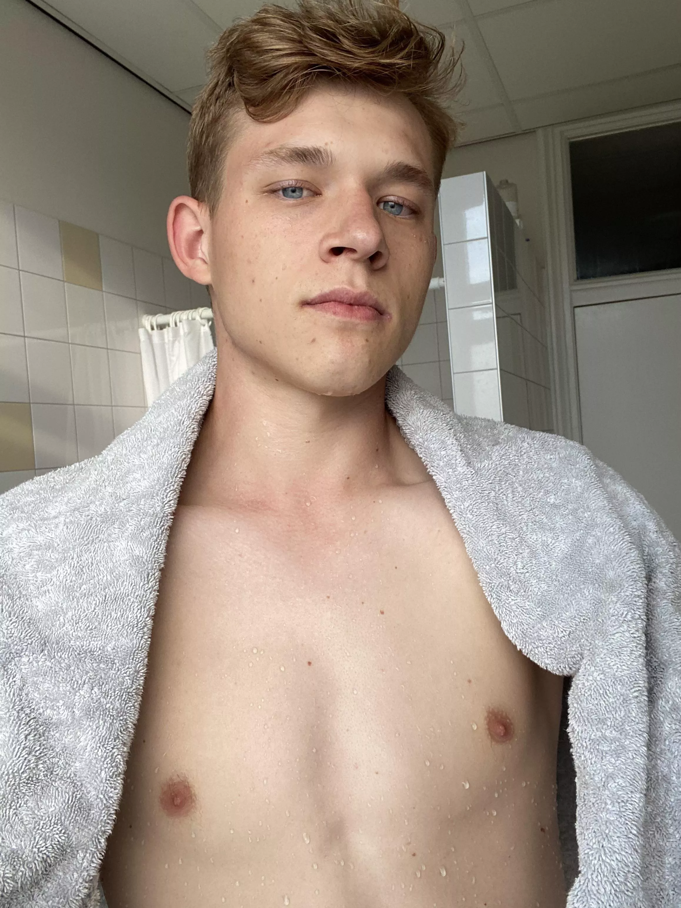 fresh out of the shower but i didn’t want my hair to get wet