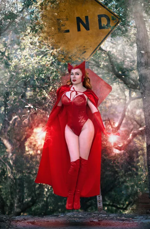 Friday fire 🔥 below ⬇️ scarlet witch by Gingerphoenix