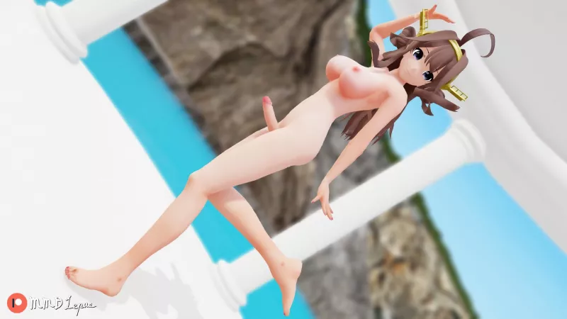 Futanari Kongou dance in hidden temple