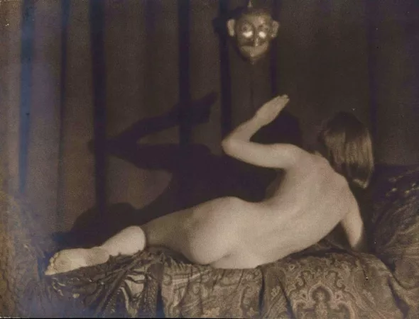Germaine Krull :: Dance Study with Mask, Berlin 1923. From the series Spuk, with dancer Berthe Krull